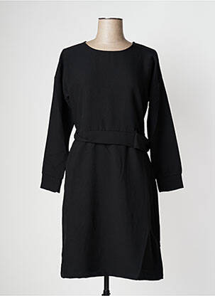 Rochie midi mâneci lungi mâneci lungi negru PAN femeie