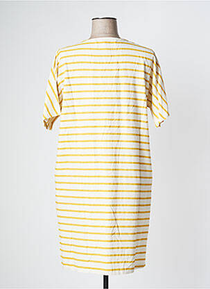 Rochie midi mâneci scurte mâneci scurte galben PAN femeie