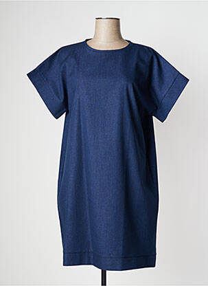 Rochie midi mâneci scurte mâneci scurte albastru PAN femeie