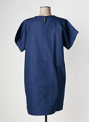 Rochie midi mâneci scurte mâneci scurte albastru PAN femeie