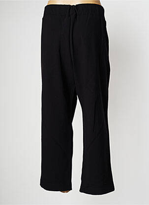 Pantalon larg țesătură poplin mărime normală negru PAN femeie