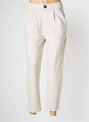 Pantalon 7/8 elasticitate mărime normală bej PAN femeie