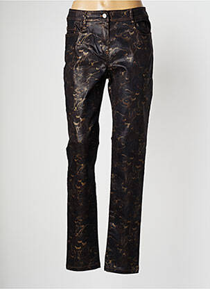 Pantalon slim maro PAUSE CAFE femeie