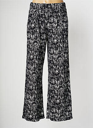 Pantalon larg țesătură poplin mărime normală negru PAN femeie