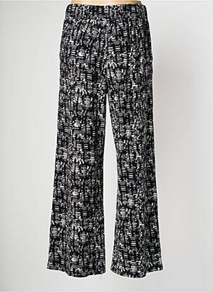 Pantalon larg țesătură poplin mărime normală negru PAN femeie