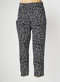 Pantalon slim talie elastică mărime normală negru PAN femme