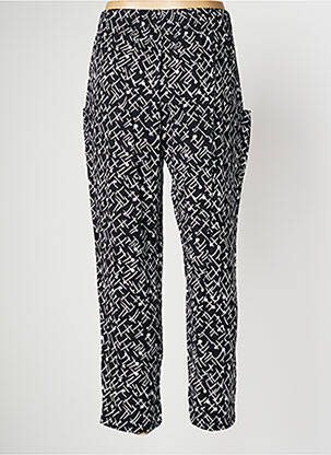 Pantalon slim talie elastică mărime normală negru PAN femeie