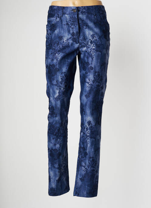 Pantalon slim albastru PAUSE CAFE femeie