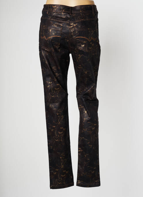 Pantalon slim maro PAUSE CAFE femeie