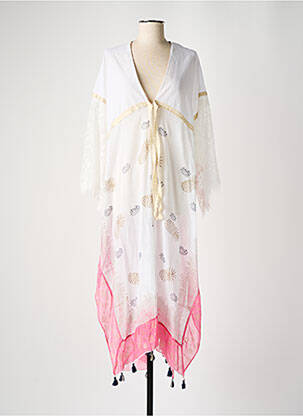 Rochie de plajă alb NINE femeie