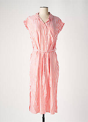 Rochie midi roșu PIECES femeie