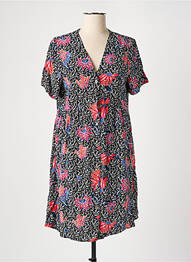 Rochie scurtă croială evazată mâneci scurte negru PIECES femme