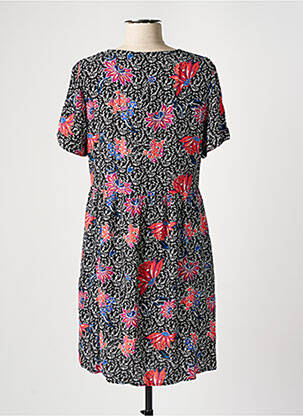 Rochie scurtă croială evazată mâneci scurte negru PIECES femeie