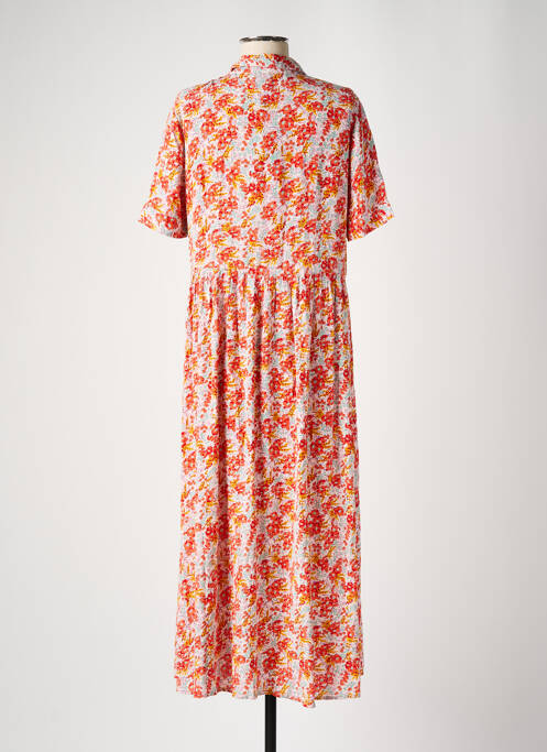 Rochie lungă portocaliu PIECES femeie