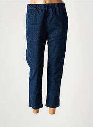 Pantalon 7/8 elasticitate mărime normală albastru ATELIERS FRANÇAIS DE CONFECTION femme