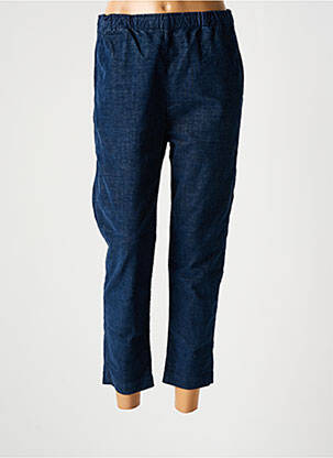 Pantalon 7/8 albastru ATELIERS FRANÇAIS DE CONFECTION femeie