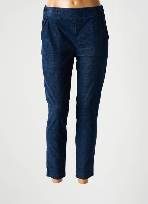 Pantalon 7/8 albastru ATELIERS FRANÇAIS DE CONFECTION femeie