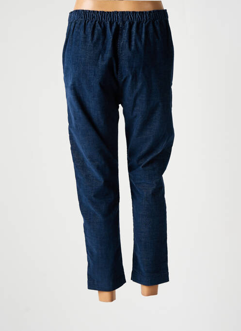 Pantalon 7/8 albastru ATELIERS FRANÇAIS DE CONFECTION femeie