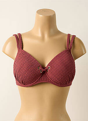 Sutien de costum de baie elasticitate top sutien modelat roșu WATERCULT femeie