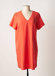 Rochie scurtă mâneci scurte mâneci scurte portocaliu TBS femme