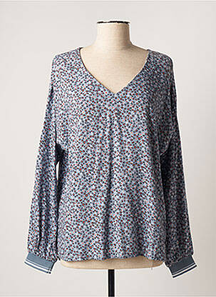 Bluză mâneci lungi mâneci lungi albastru TBS femme