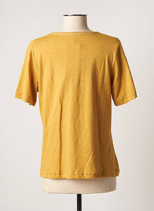 Tricou elasticitate mâneci scurte galben GRIFFON femeie