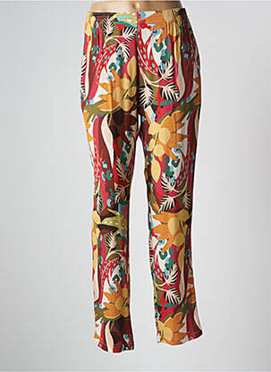 Pantalon drept țesătură crep mărime normală galben GRIFFON femeie