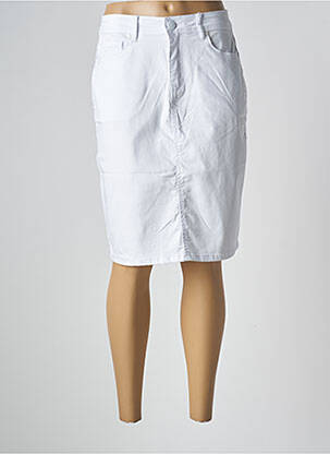 Fustă midi alb GRIFFON femeie