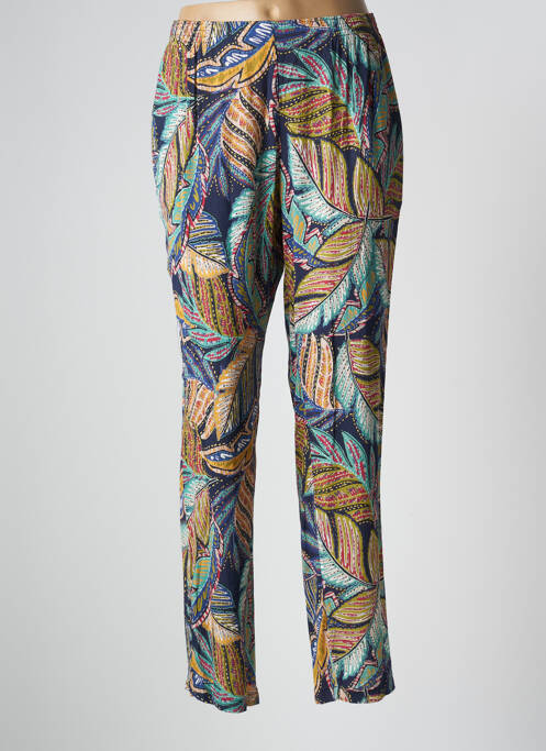 Pantalon drept talie elastică mărime normală albastru GRIFFON femme