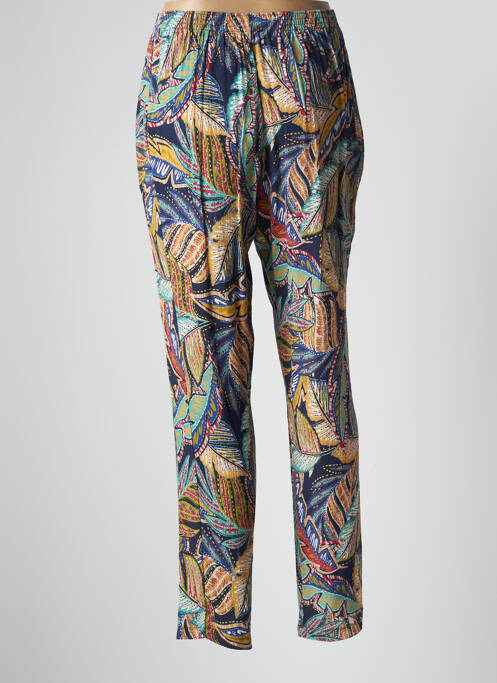 Pantalon drept talie elastică mărime normală albastru GRIFFON femme