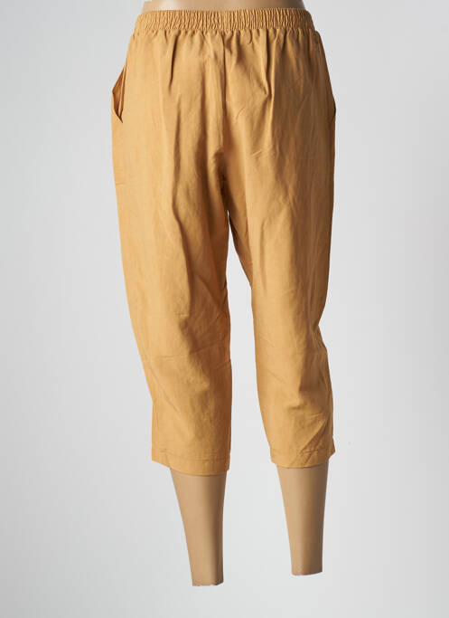 Pantalon trei sferturi galben GRIFFON femeie