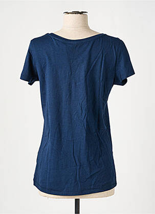 Tricou serigrafie mâneci scurte albastru MADAME TSHIRT femeie