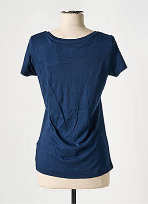Tricou serigrafie mâneci scurte albastru MADAME TSHIRT femeie