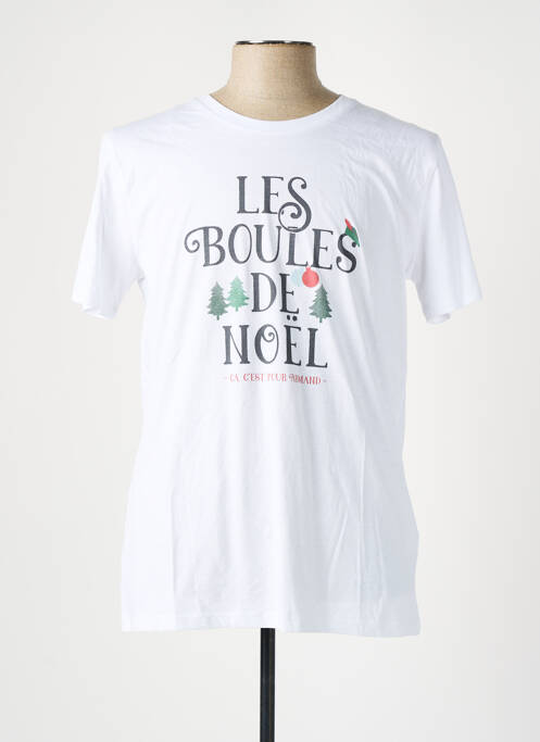 Tricou alb MONSIEUR TSHIRT bărbat
