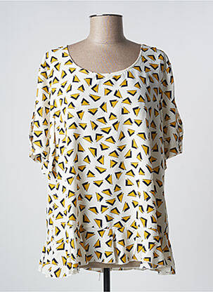 Tunică mâneci scurte alb NOOGAT femeie