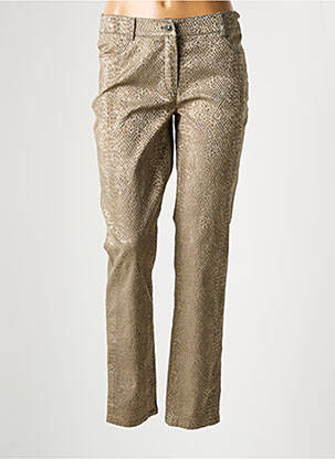 Pantalon slim bej LEBEK femeie