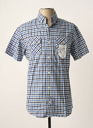 Cămașă cu mâneci scurte buzunare albastru JACK & JONES bărbat
