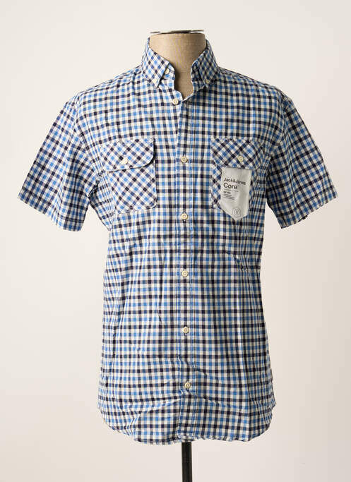 Cămașă cu mâneci scurte albastru JACK & JONES bărbat