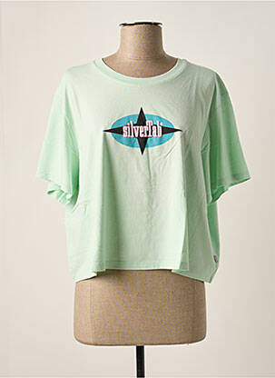 Tricou serigrafie mâneci scurte verde LEVI'S femeie