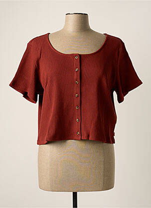 Vestă cu mâneci scurte maro LEVIS femeie