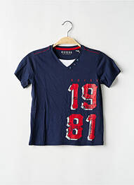 Tricou elasticitate mâneci scurte albastru GUESS garcon