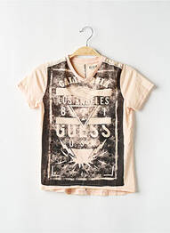 Tricou elasticitate mâneci scurte bej GUESS garcon