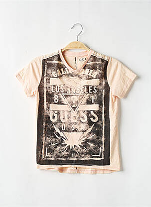 Tricou bej GUESS băiat