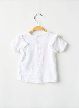 Tricou croială cambrată mâneci scurte alb GUESS fată
