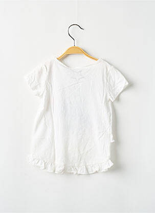 Tricou croială cambrată mâneci scurte alb GUESS fată