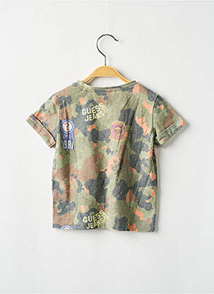 Tricou elasticitate mâneci scurte verde GUESS băiat
