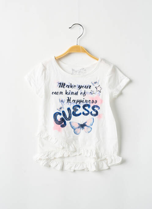 Tricou alb GUESS fată