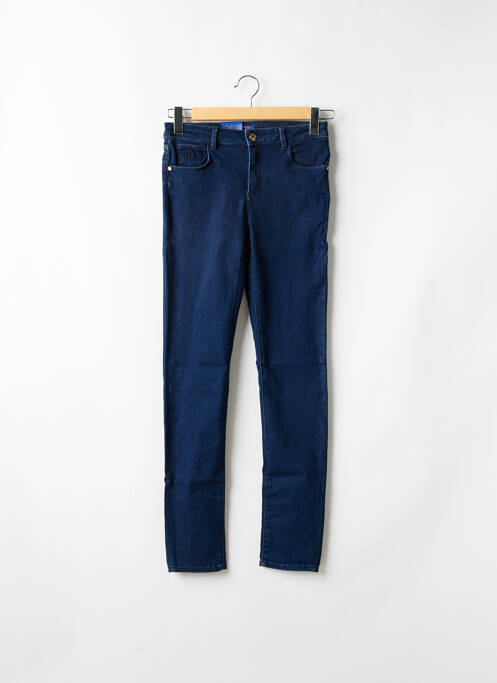 Blugi cu croială slim albastru TRUSSARDI JEANS femeie