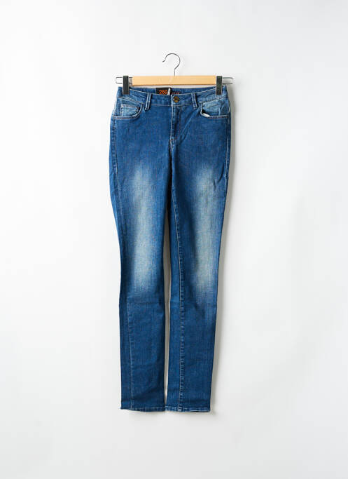 Blugi cu croială slim albastru TRUSSARDI JEANS femeie