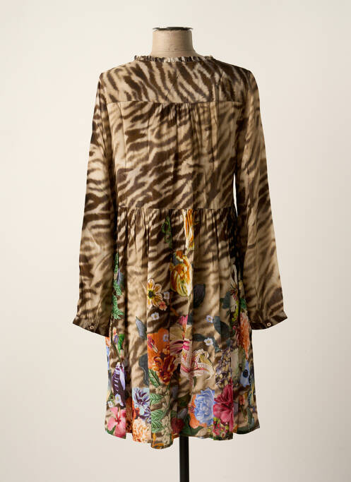 Rochie midi maro FROGBOX femeie